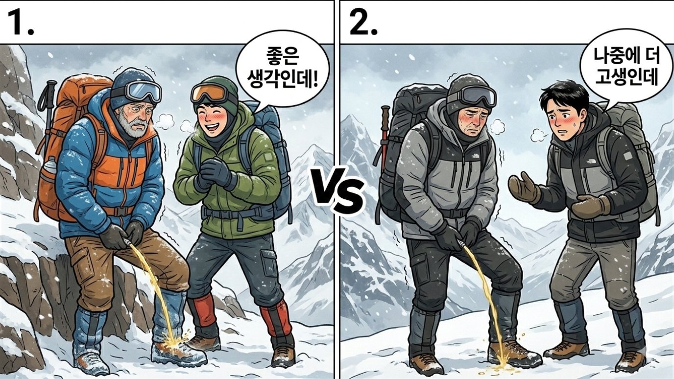 [일상 어휘력] 언 발에 오줌을 누다니! 기발한데!