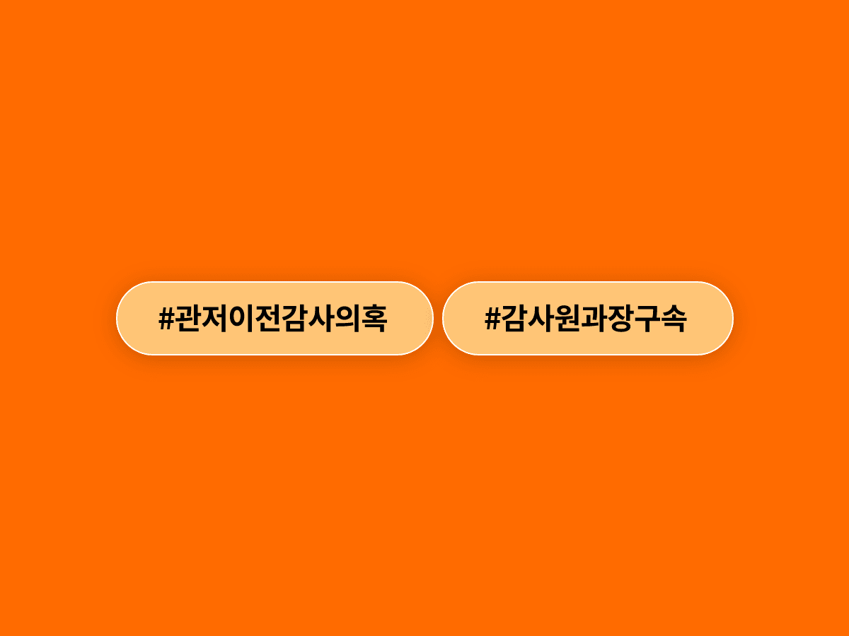 종합특검이 관저 이전 감사 과정에서 서류를 조작한 혐의로 감사원 간부 구속영장을 청구했어요. 🔍