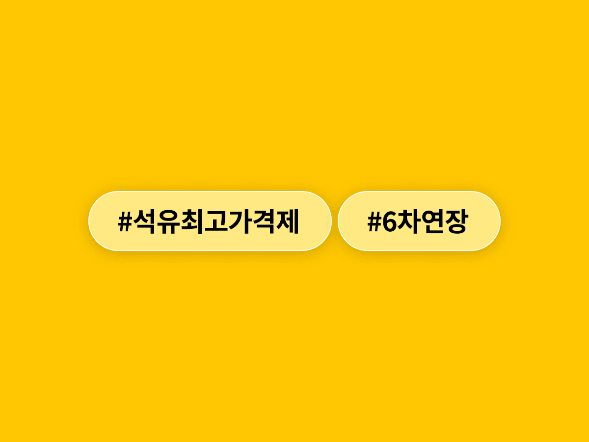 정부가 석유 최고가격 6차 기준을 그대로 유지하기로 했어요. ⛽