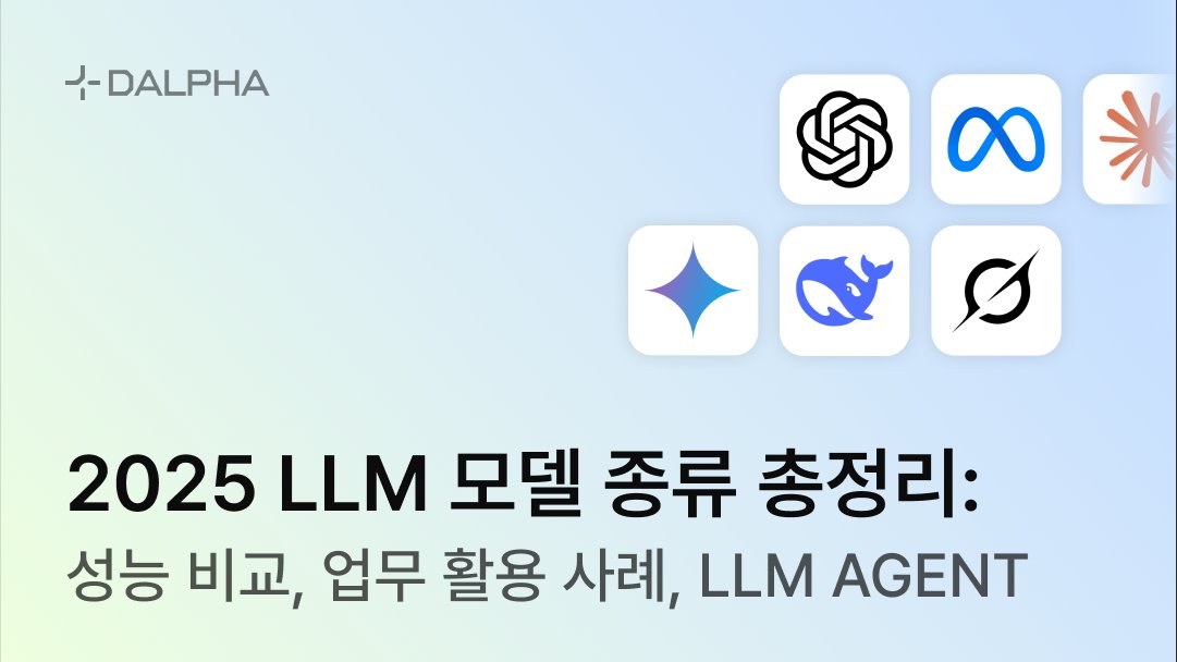 2025 LLM 모델 총정리 : 성능 비교, 업무 활용 사례, AGENT