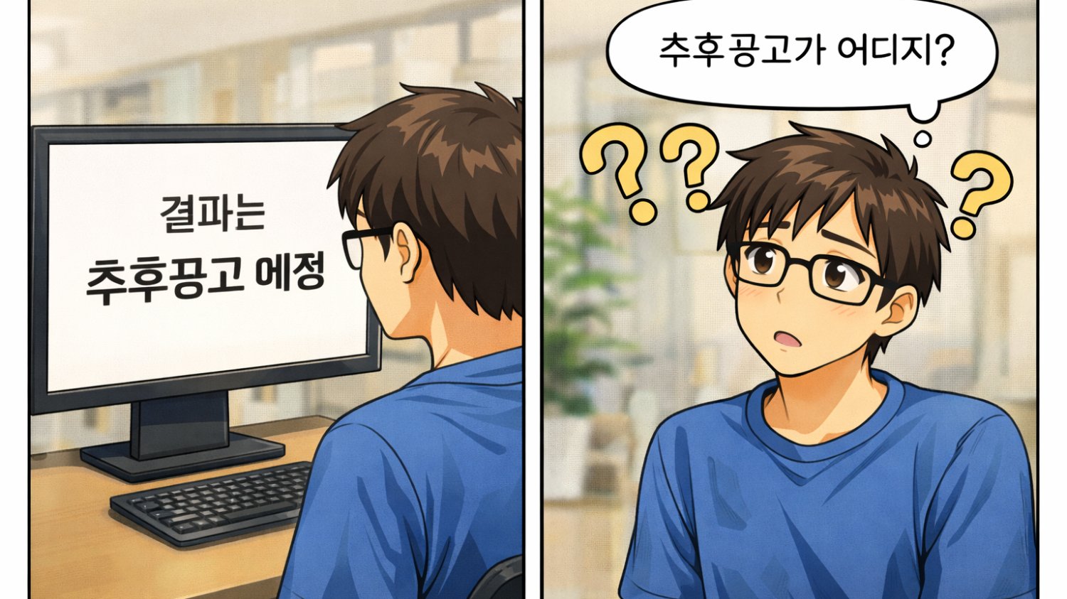[일상 어휘력] 추후공고는 어디인가요?