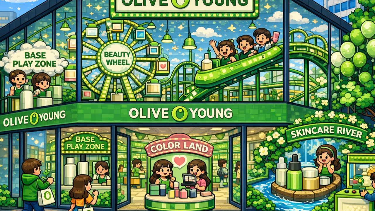 올리브영 매장 수가 줄면서도 늘어나는 건