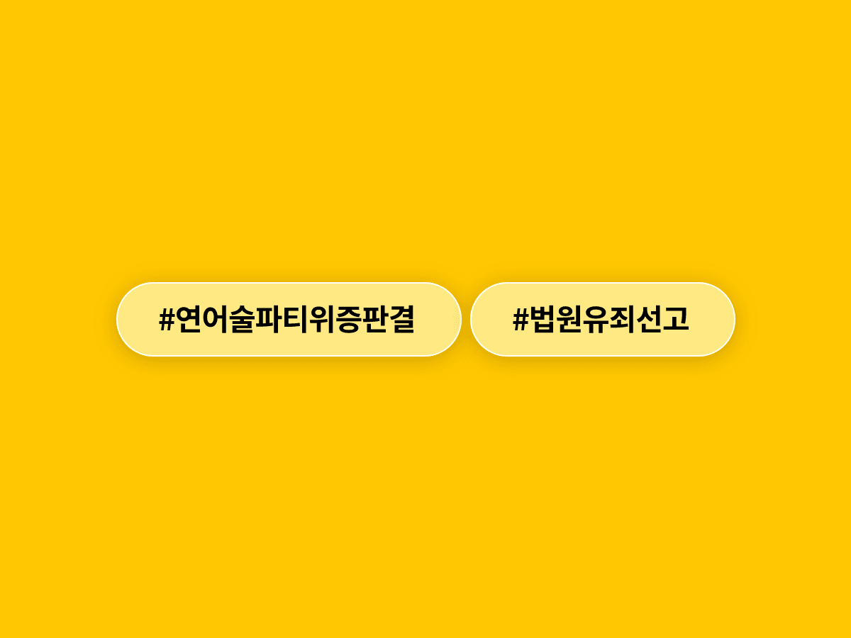 법원이 '연어 술파티' 위증에 징역 4개월을 선고했어요. ⚖️