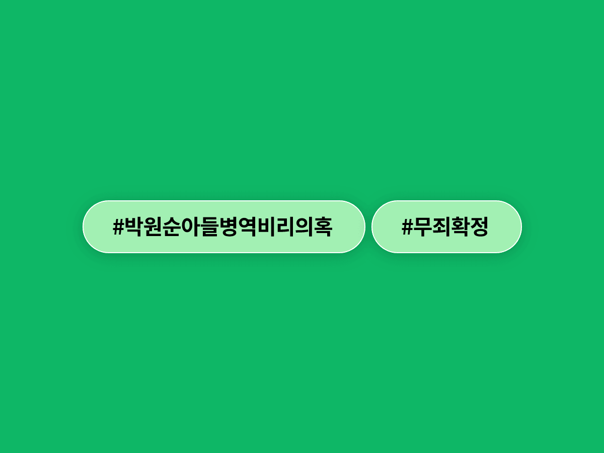 고(故) 박원순 전 서울시장 아들 병역비리 의혹 제기 의사, 기소 12년 만에 대법원서 무죄 확정됐어요. ⚖️