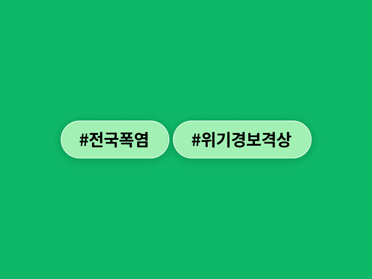 행안부가 전국 폭염 위기경보를 '주의' 단계로 올렸어요. 🌡️