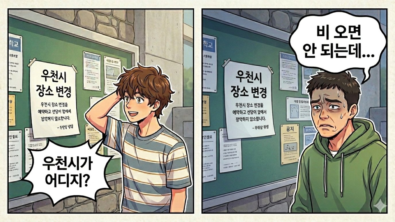 [일상 어휘력] 우천시가 어디인가요?