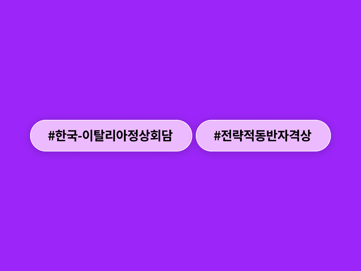 이재명 대통령이 이탈리아와 특별 전략적 동반자 관계로 격상하고 첨단산업 협력을 강화하기로 했어요. 🤝