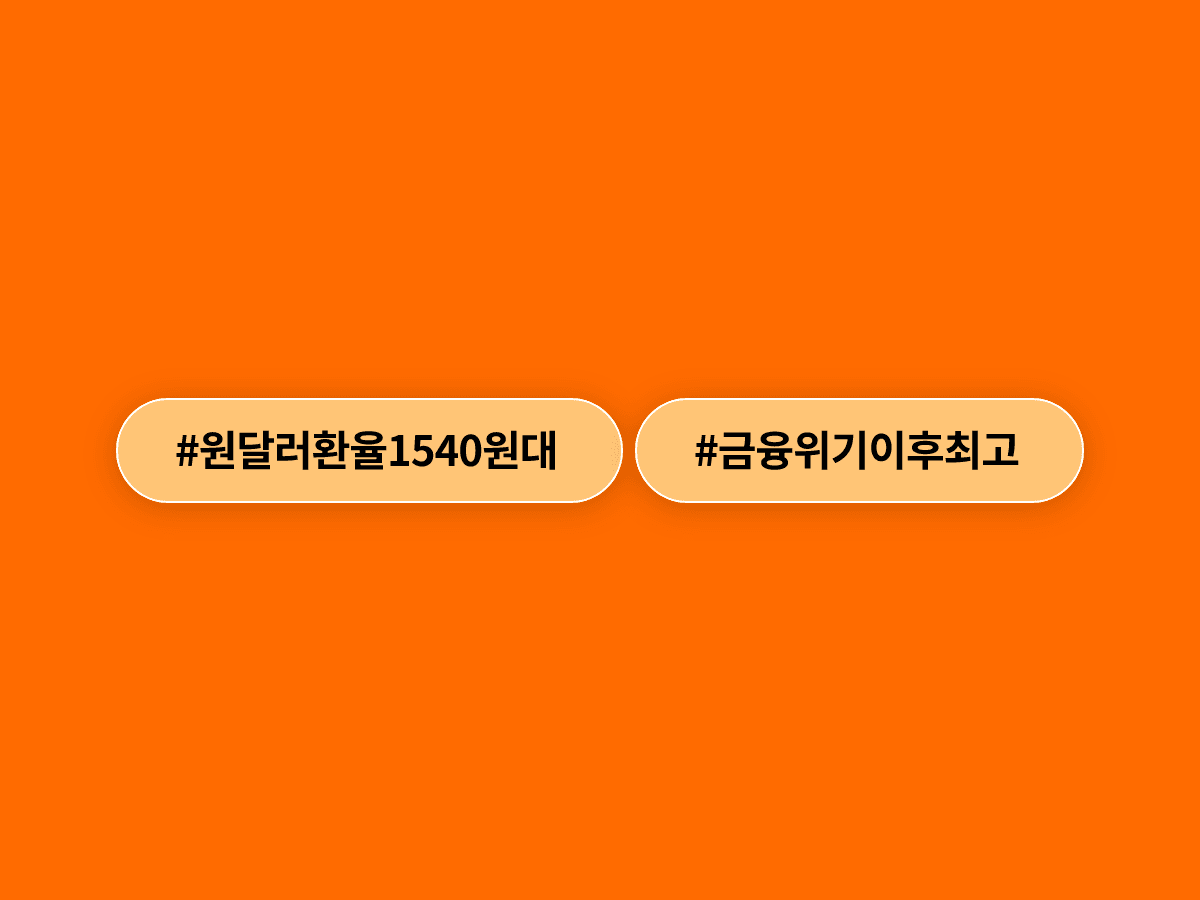 원·달러 환율이 1541.8원에 마감하며 2009년 금융위기 이후 17년 만에 최고치를 기록했어요. 📈