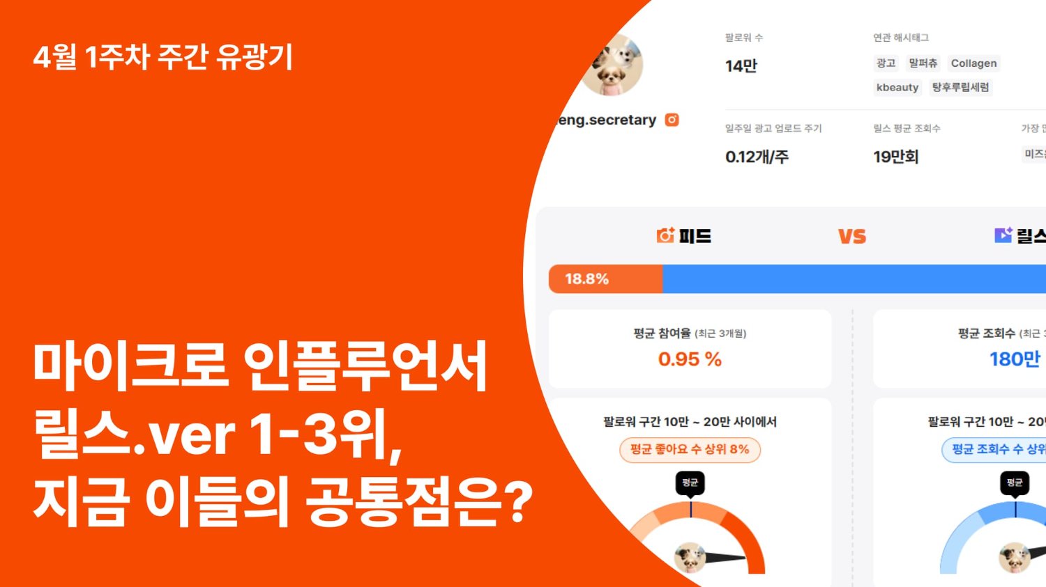 릴스로 확산 만드는 마이크로 인플루언서 1-3위, 지금 이들의 공통점은?