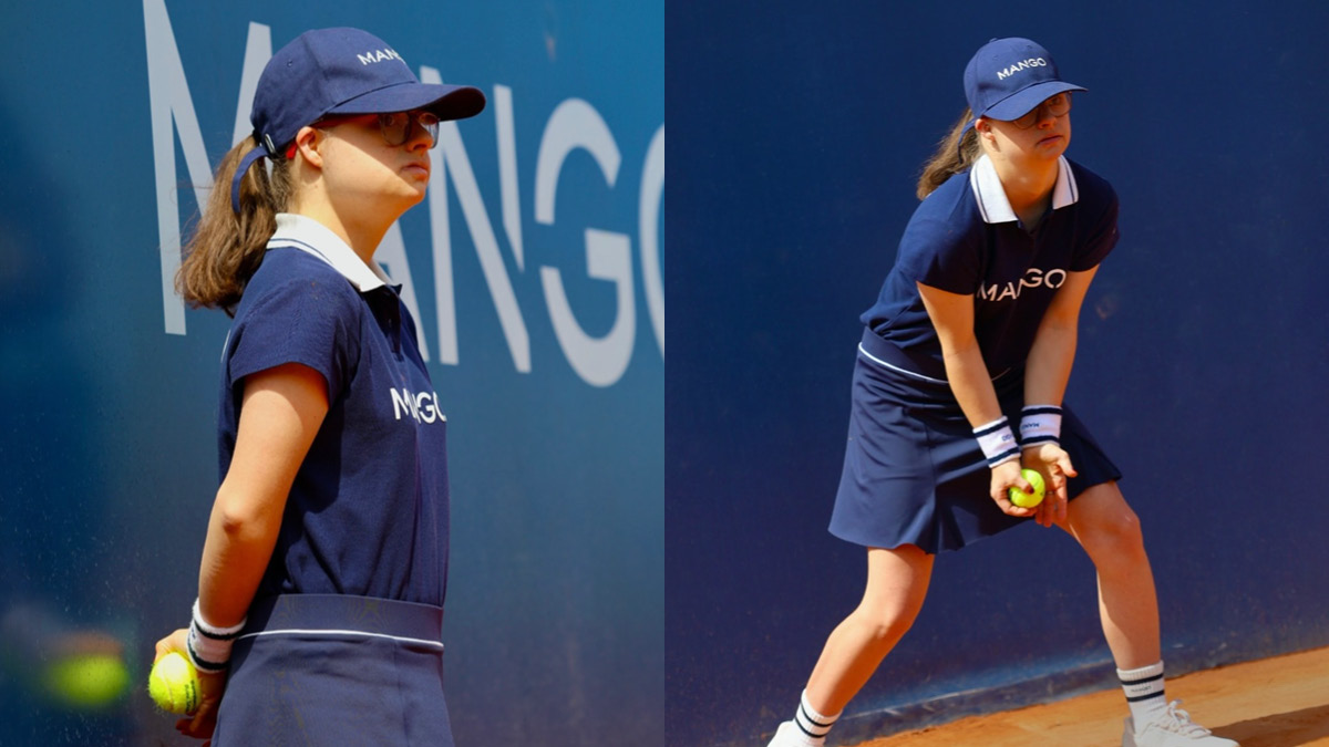 테니스 코트에 나타난 멋지고 특별한 볼 키드 🎾