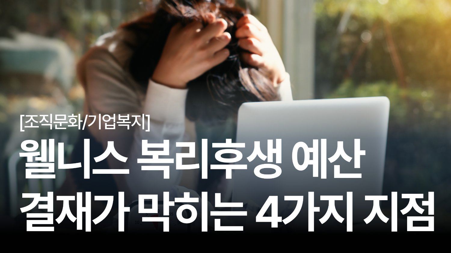 웰니스 복리후생 🌿 예산 확보가 어려운 이유: 결재가 막히는 4가지