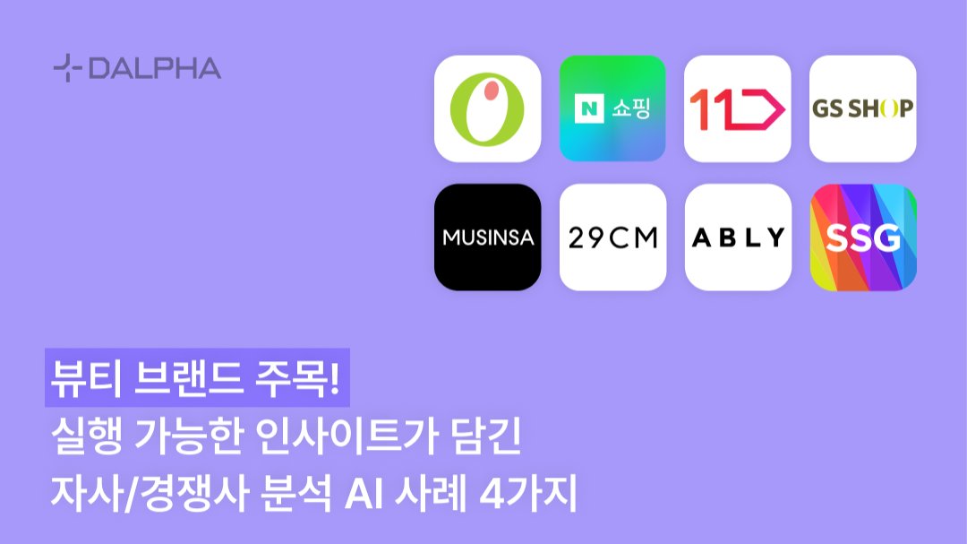 뷰티 브랜드 주목! 실행 가능한 자사/경쟁사 분석 AI 사례 4가지