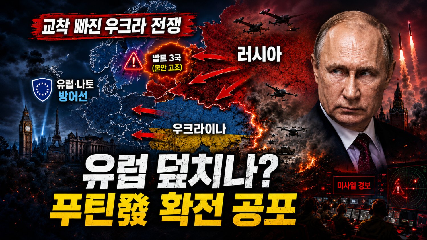 젤렌스키에게 뺨 맞은 푸틴, 국민 시선 돌리려 유럽에 화풀이?🥊