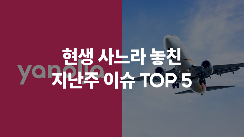 3월 2주차 현생 사느라 못 봤슴 🦔 #야놀자여기어때 #공공생리대 #항공권취소 #노란봉투법 #제주항공 여객기참사