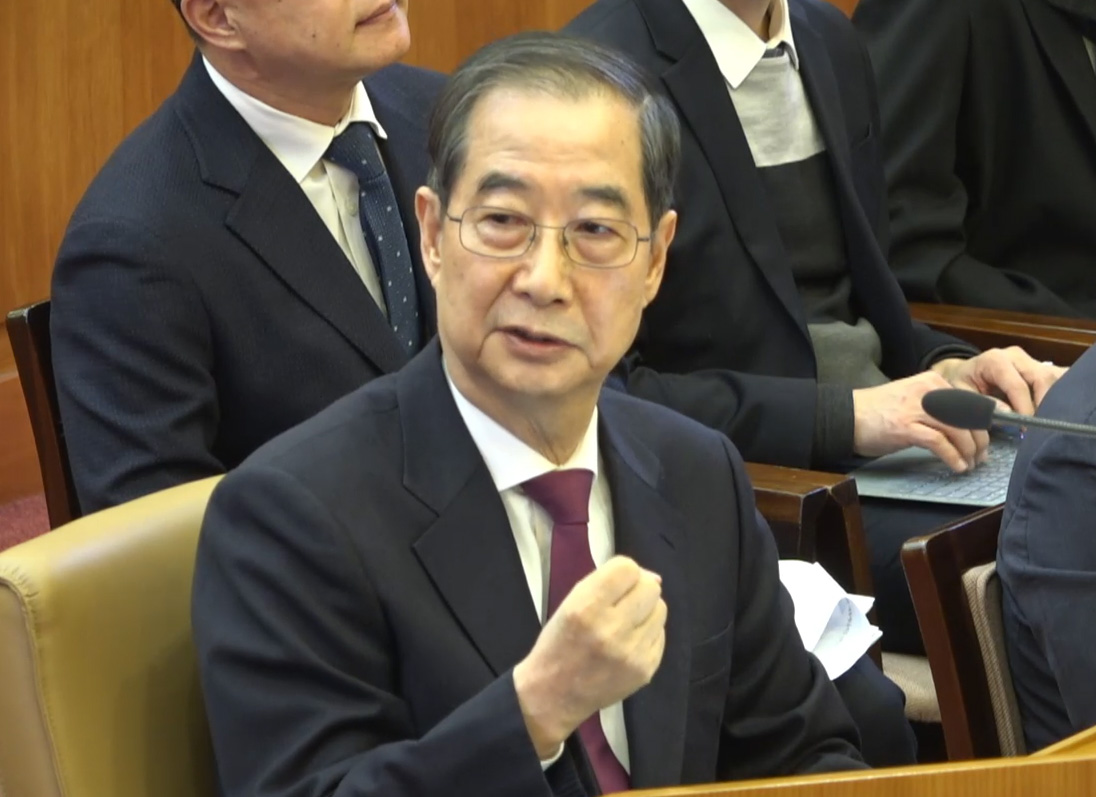 한덕수 총리: “계엄 국무회의 흠결 있었다”