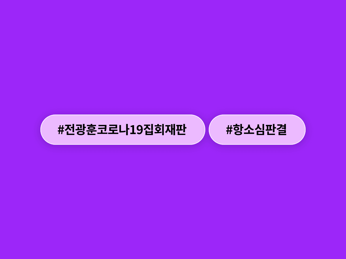 전광훈 사랑제일교회 목사, 코로나19 광복절 집회 항소심에서 징역 1년·집행유예 2년으로 감형됐어요. 🔨