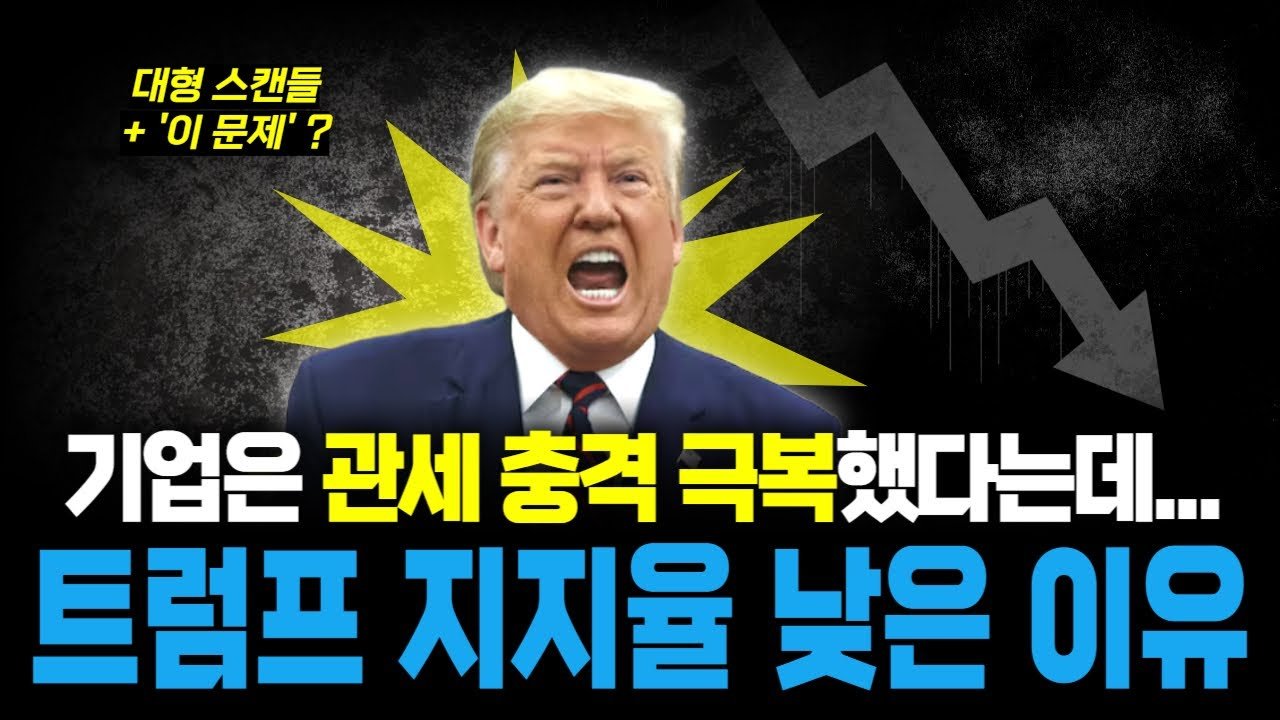 엡스타인 파일 막고 무차별 '관세 난사'하다가 지지율 터진 트럼프📉