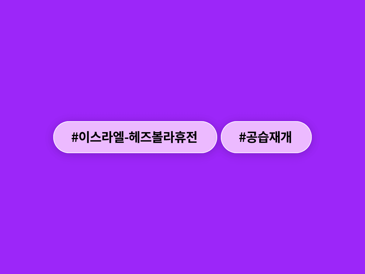 이스라엘이 헤즈볼라와 휴전한 지 몇 시간 만에 레바논 남부를 다시 공습해 5명이 숨졌어요. 🚨