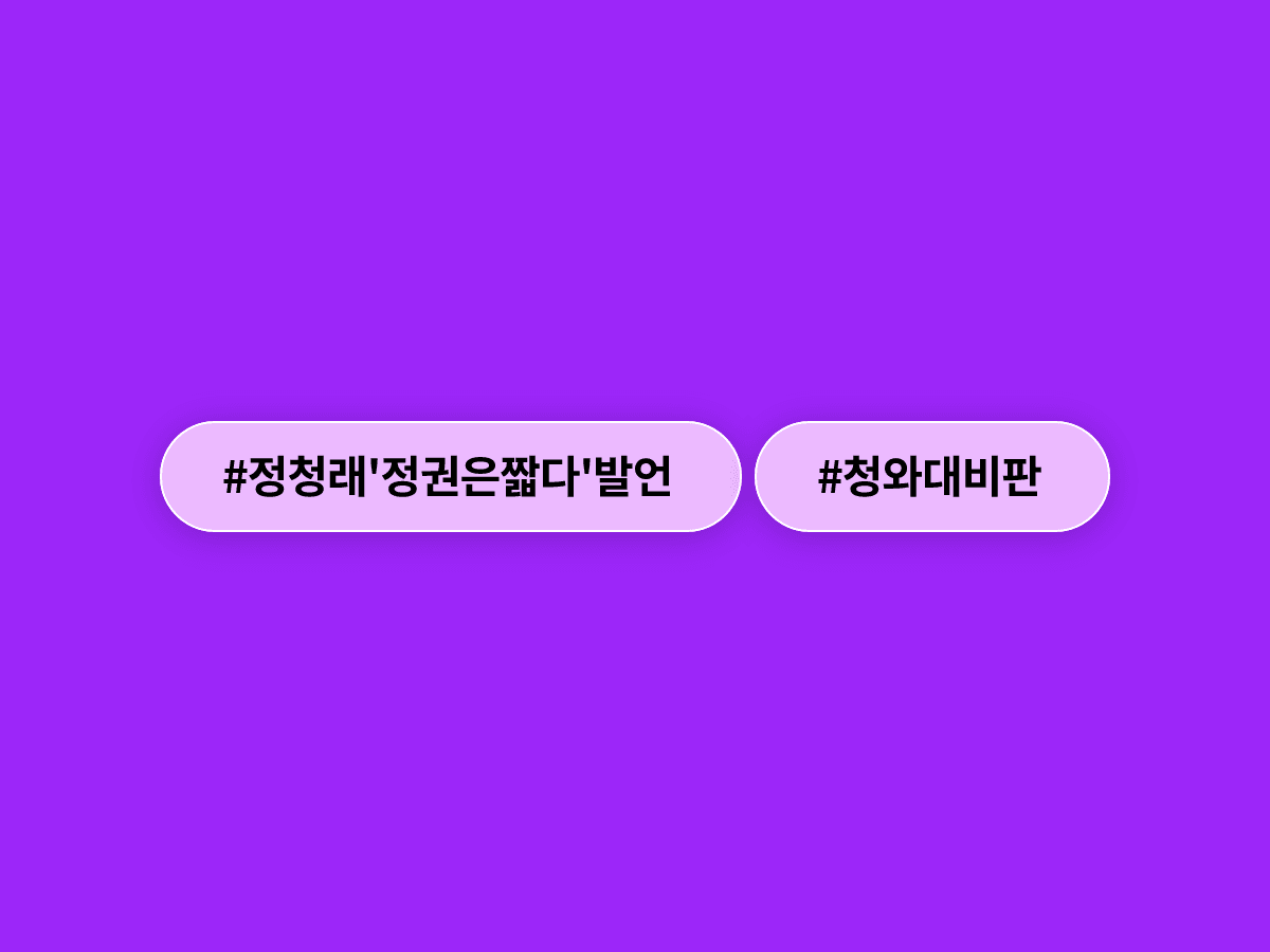 청와대가 정청래 더불어민주당 대표의 '정권은 짧다' 발언에 "당무 언급은 적절하지 않다"고 밝혔어요. 🏛️