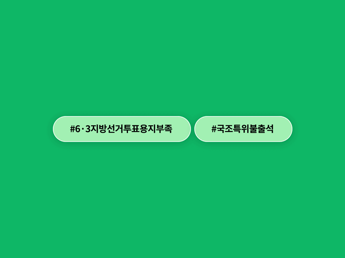 6·3 지방선거 국조특위에 선관위원들이 대거 불출석했어요. 🗳️