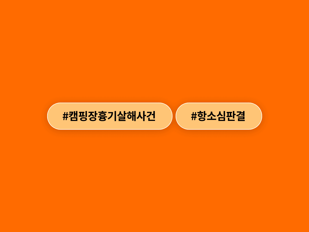 캠핑장에서 아내 친오빠를 흉기로 살해한 40대 A 씨, 항소심도 징역 16년 선고받았어요.