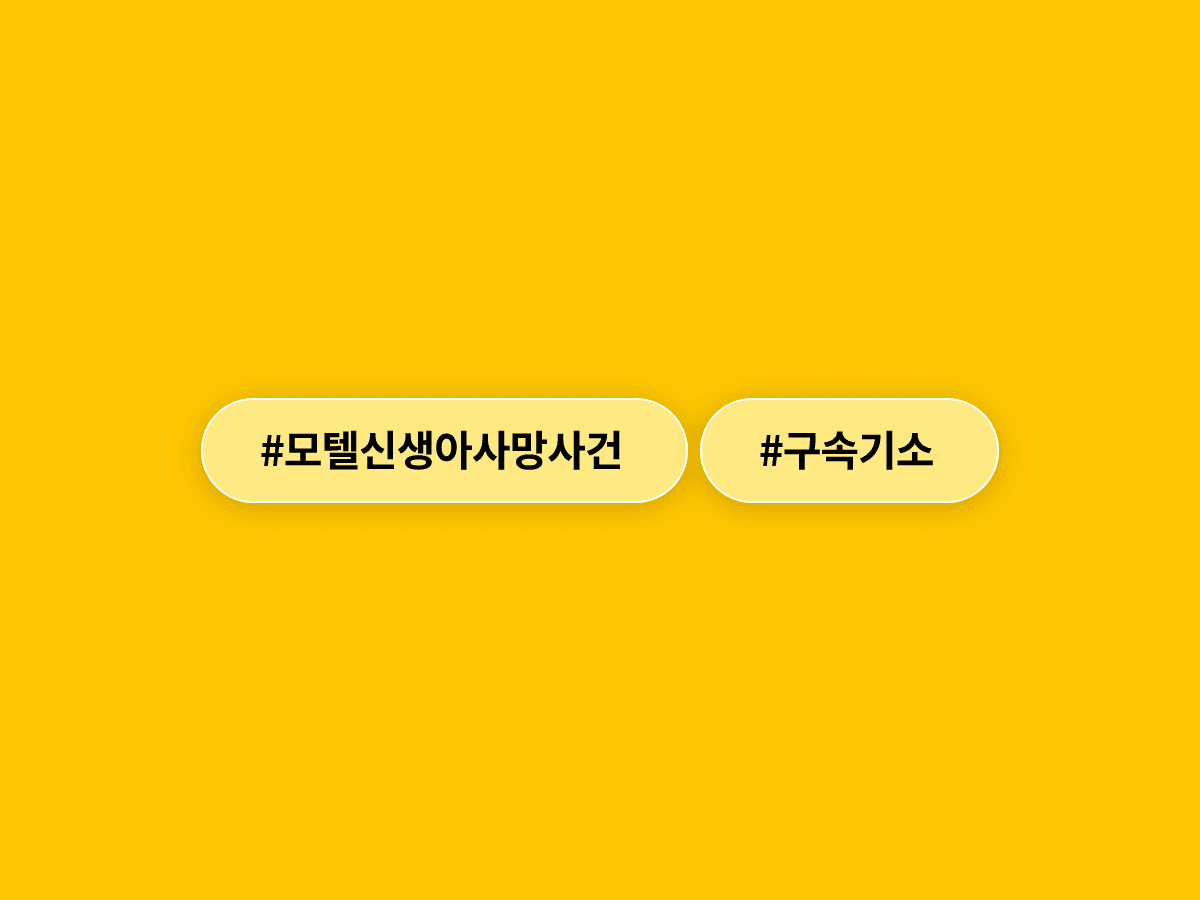 서울 양천구 모텔에서 신생아를 숨지게 한 혐의로 20대 친모 김모 씨가 구속기소됐어요.