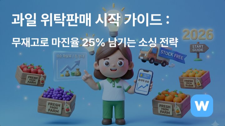 과일 위탁판매 시작 가이드 : 무재고로 마진율 25% 남기는 소싱 전략