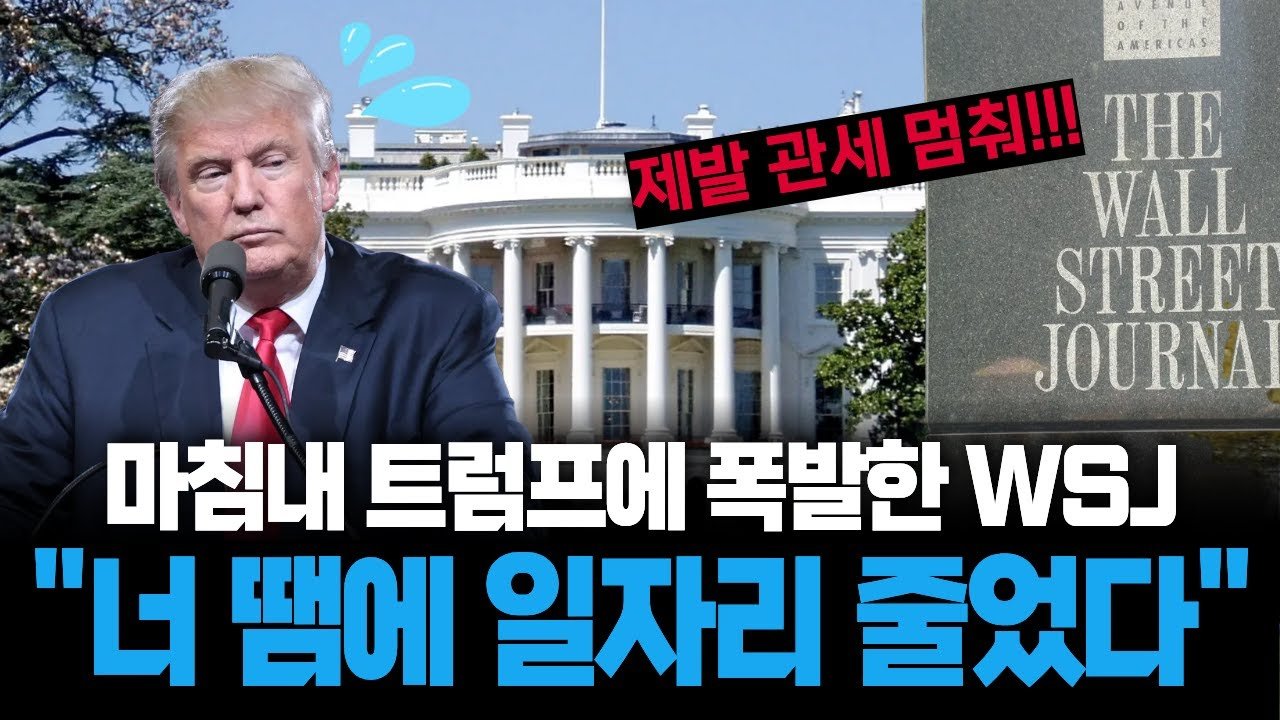 자유시장 신봉하는 '친 자본' WSJ가 트럼프 공개 저격한 이유📰