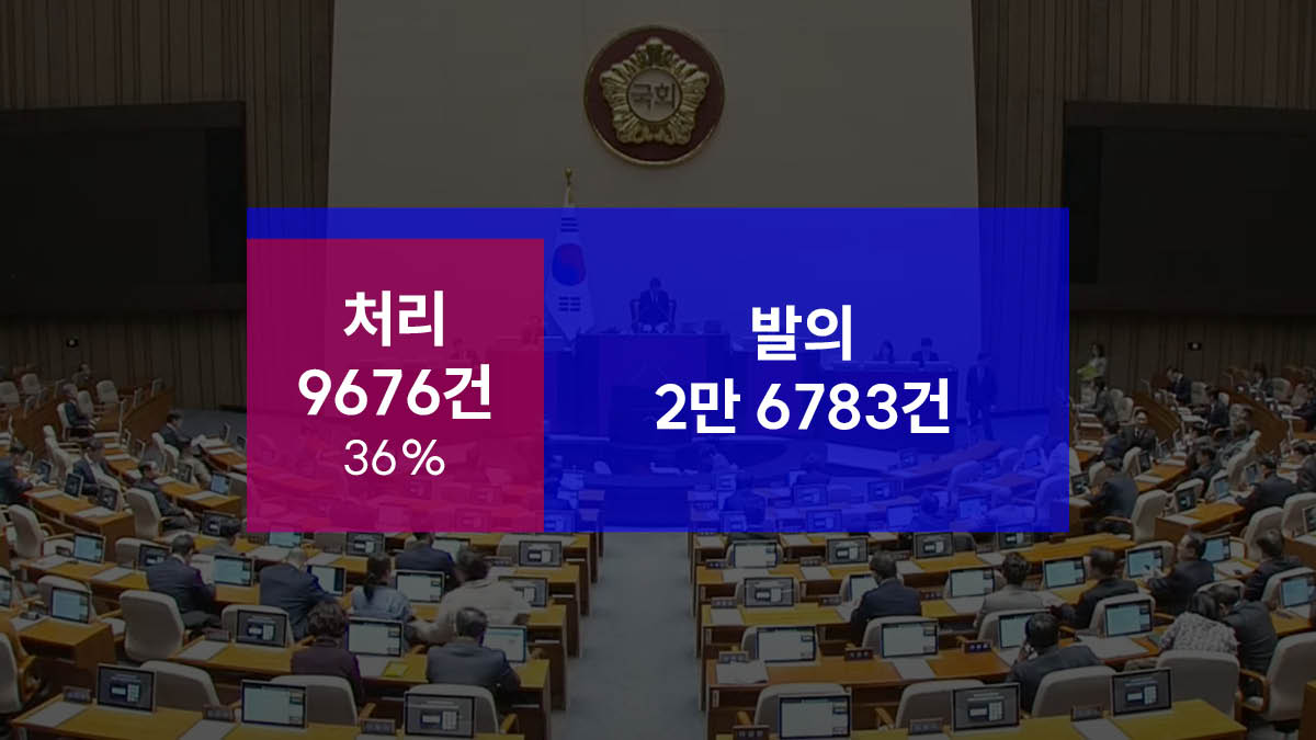 21대 국회 법안 처리 상황