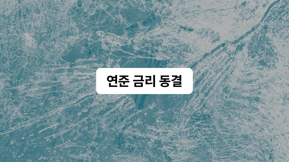 꽁꽁 얼어붙은 기준금리 🧊