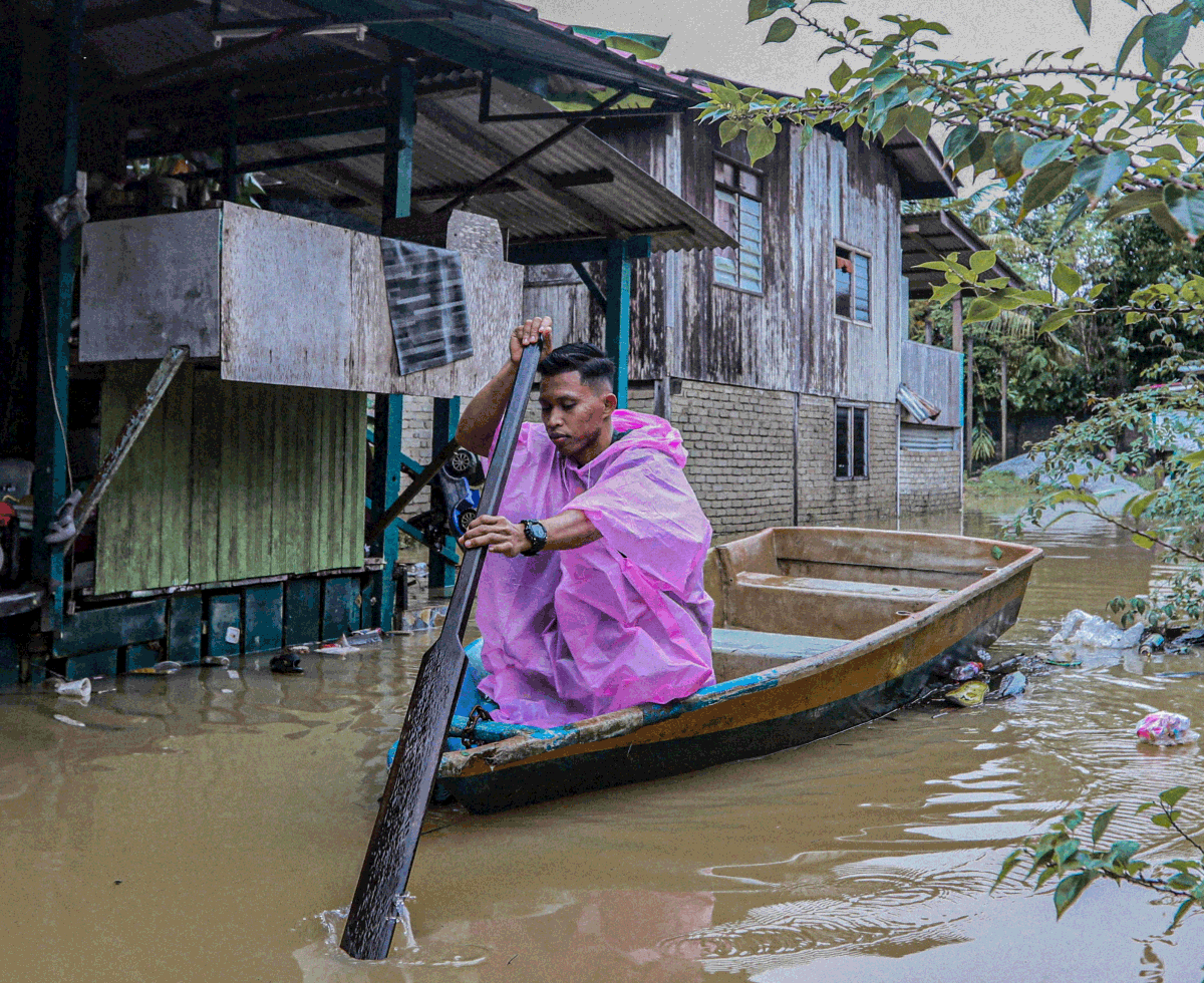 말레이시아에 큰 홍수