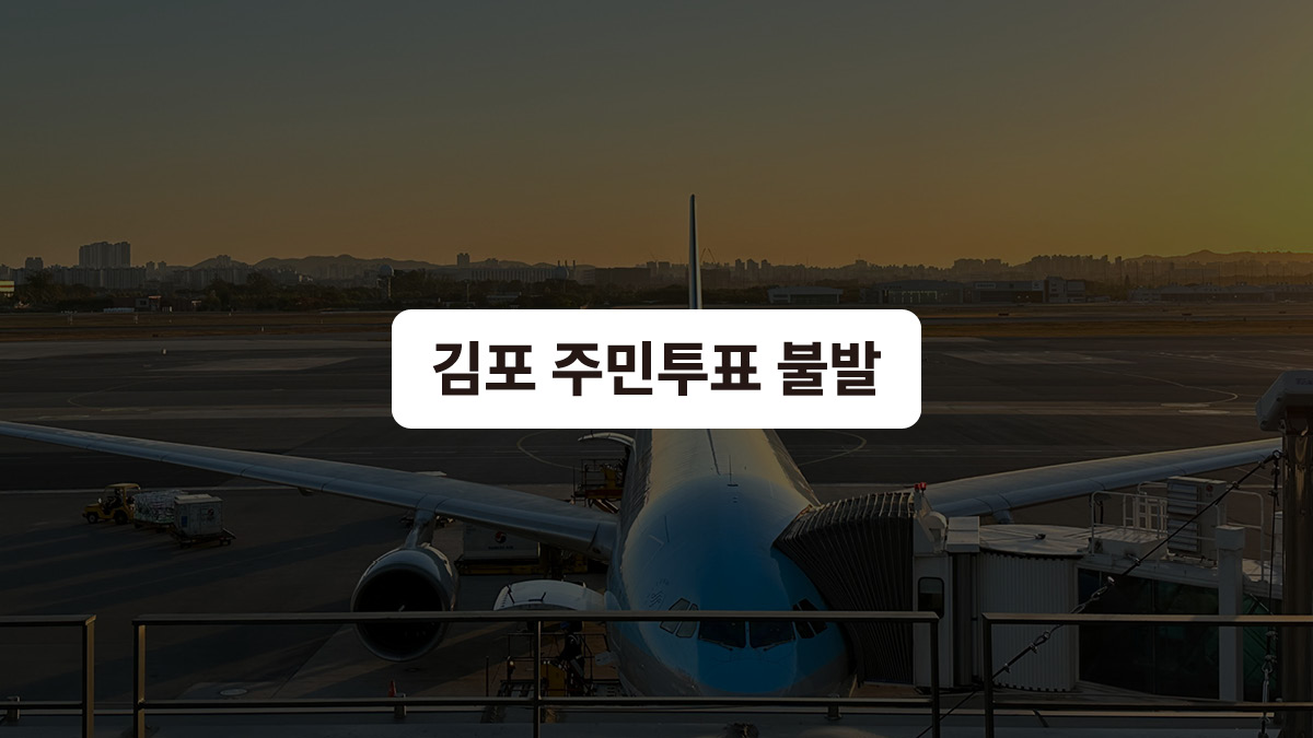 김포 서울 편입, 다음 기회에... ⛔