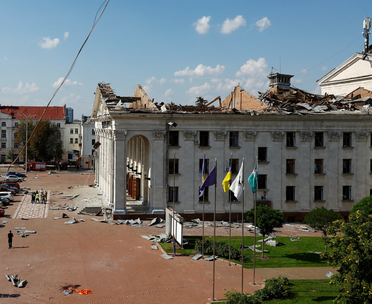 도심을 겨냥한 포격