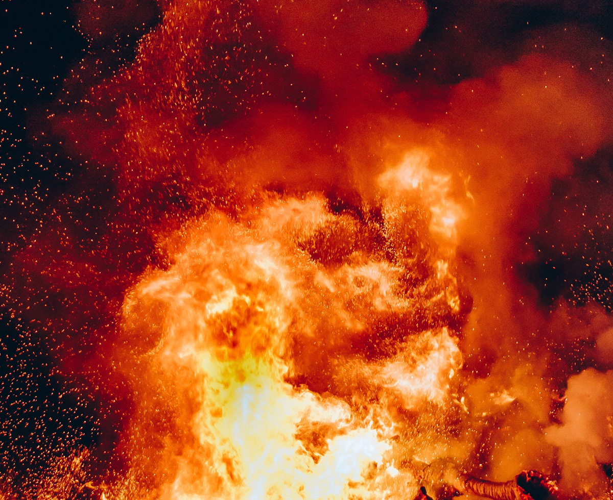 건조한 날씨 산불 조심하세요