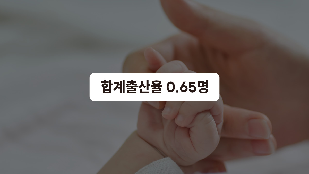 더 떨어진 출생률 📉