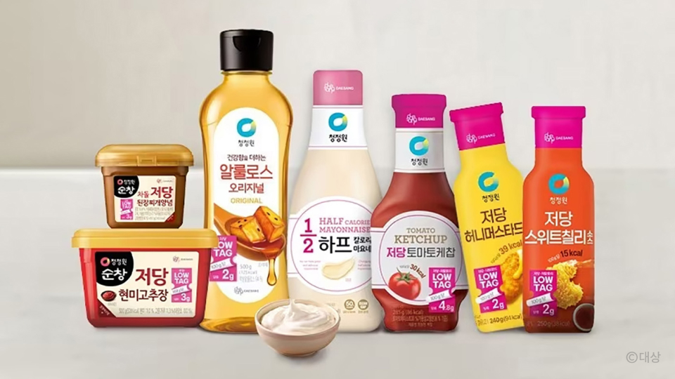 대상 청정원 저당 저칼로리 소스 모음